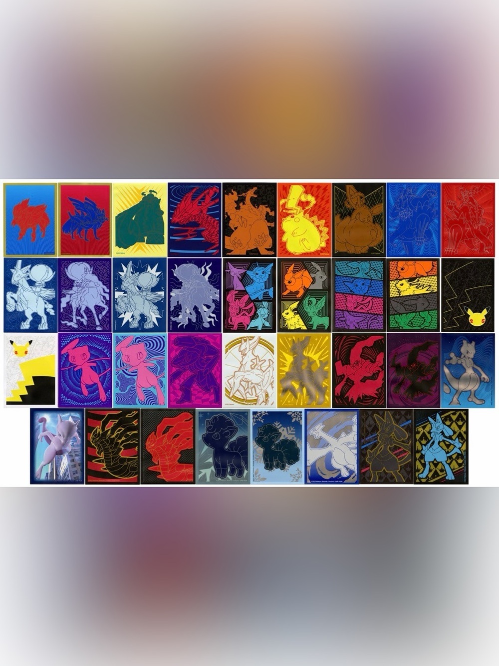 Pokémon card sleeves 3 packs